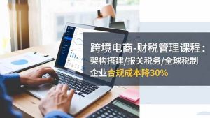 (16509期)跨境电商-财税管理课程:架构搭建/报关税务/全球税制,企业合规成本降30%-泰戈创艺资源库