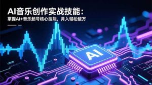 （16600期）AI音乐创作实战技能：掌握AI+音乐起号核心技能，月入轻松破万-泰戈创艺资源库
