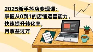 （16606期）2025新手抖店变现课：掌握从0到1的店铺运营能力，快速提升转化率,月收过万-泰戈创艺资源库