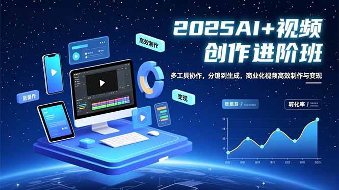（16622期）AI+视频创作进阶班：多工具协作，分镜到生成，商业化视频高效制作与变现-泰戈创艺资源库