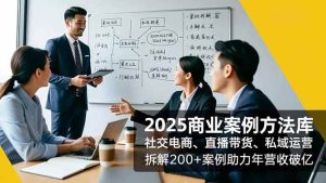 （16713期）2025商业案例方法库，社交电商、直播带货、私域运营，拆解200+案例助力年营收破亿-泰戈创艺资源库