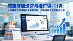 （16714期）淘宝店铺运营与推广课-11月：从测款筛选到爆款打爆完整流程，提升店铺流量与转化效率-泰戈创艺资源库