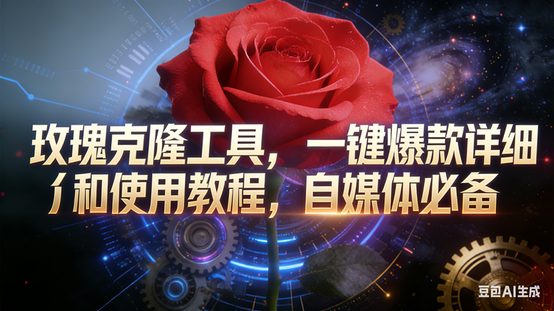 （16837期）玫瑰克隆工具，鲁大魔ai，自媒体必备神器，一键爆款，详细介绍，和使用教程-泰戈创艺资源库