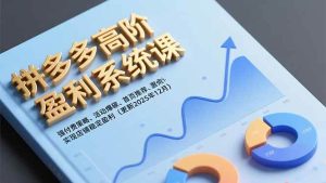 (16843期)拼多多高阶盈利系统课,强付费策略、活动爆破、首页推荐,实现店铺稳定盈利(更新12月)-泰戈创艺资源库