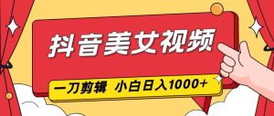 （16873期）抖音美女视频，一刀不剪，两分钟一条视频，小白轻松上手，日入1000-泰戈创艺资源库
