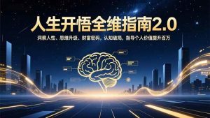 (16898期)人生开悟全维指南2.0:洞察人性、思维升级、财富密码,认知破局,指导个人价值提升百万-泰戈创艺资源库