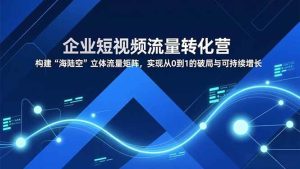(16959期)企业短视频流量转化营,构建“海陆空”立体流量矩阵,实现从0到1的破局与可持续增长-泰戈创艺资源库