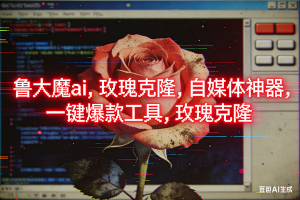 （16971期）ai鲁大魔，自媒体必备的软件，玫瑰克隆神器，一键爆款，详细教程-泰戈创艺资源库