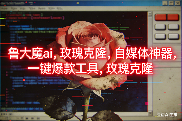 （16971期）ai鲁大魔，自媒体必备的软件，玫瑰克隆神器，一键爆款，详细教程-泰戈创艺资源库