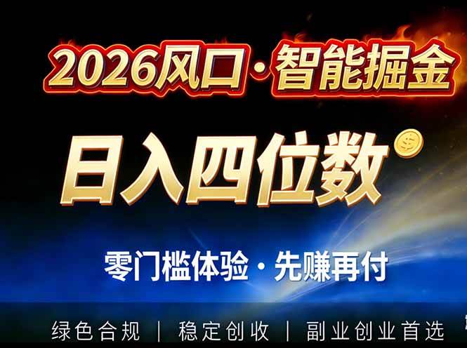 （17000期）2026智能美金套利，全自动对冲策略护航，低门槛可实操。单人单日2000+全自动运行省心省力-泰戈创艺资源库