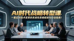 （16989期）AI时代战略转型课：一套应对技术变革的系统性思维框架与行动指南！-泰戈创艺资源库