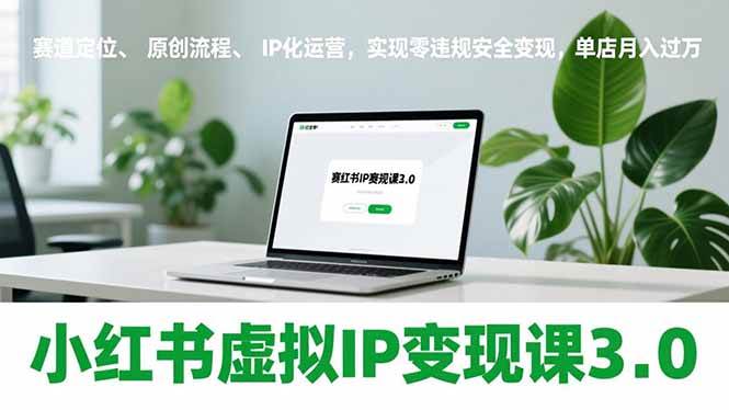 （17029期）小红书虚拟IP变现课3.0，赛道定位、原创流程、IP化运营，实现零违规安全变现，单店月入过万-泰戈创艺资源库