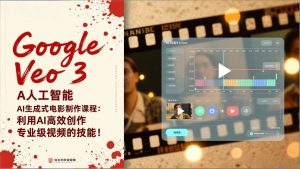 （17032期）Google Veo 3人工智能AI生成式电影制作课程：利用AI高效创作专业级视频的技能！-泰戈创艺资源库