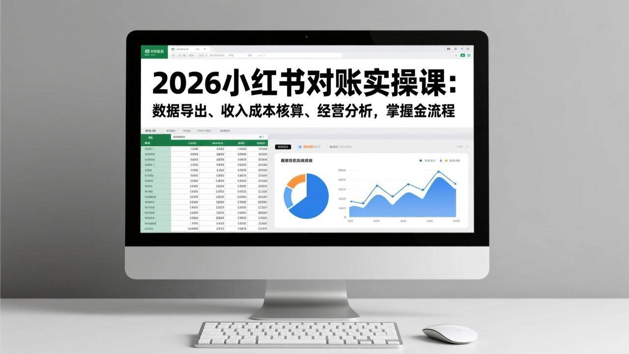 （17071期）2026小红书对账实操课：数据导出、收入成本核算、经营分析，掌握全流程-泰戈创艺资源库