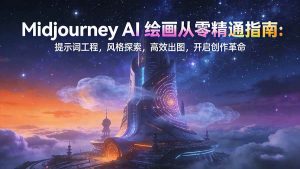 （17118期）Midjourney AI绘画从零精通指南：提示词工程，风格探索，高效出图，开启创作革命-泰戈创艺资源库