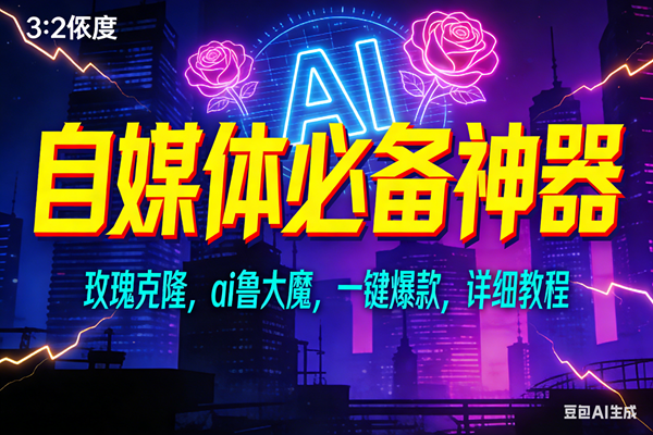 （17136期）玫瑰克隆神器，ai鲁大魔，自媒体必备工具，一键爆款神器，详细教程-泰戈创艺资源库