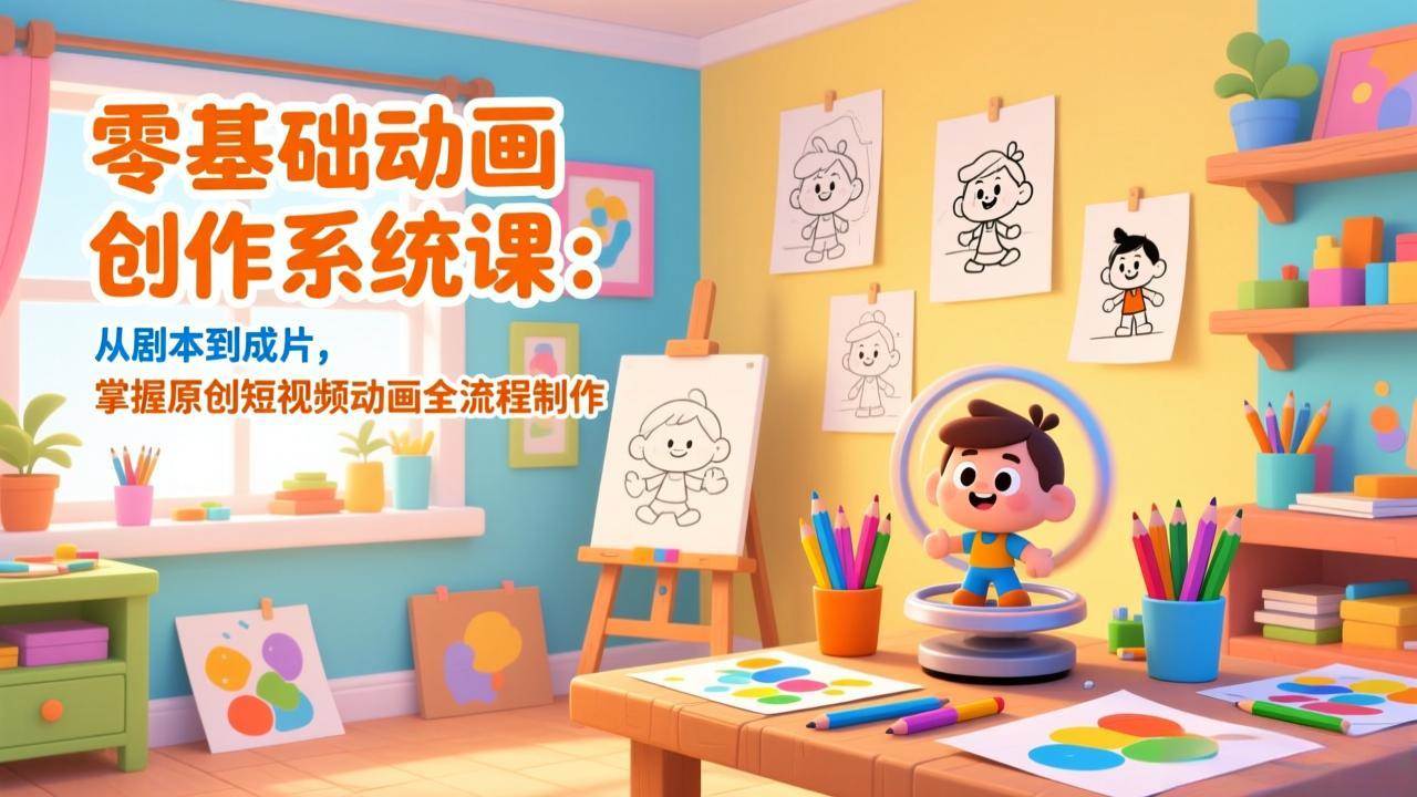 （17161期）零基础动画创作系统课：从剧本到成片，掌握原创短视频动画全流程制作-泰戈创艺资源库