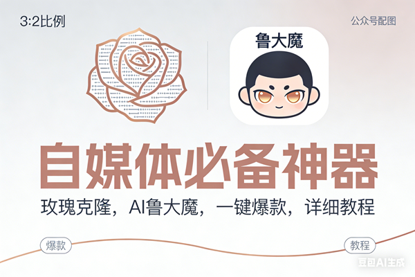 （17170期）玫瑰克隆神器，ai鲁大魔，自媒体必备工具，一键爆款神器，详细教程。-泰戈创艺资源库