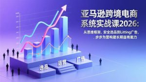 （17173期）亚马逊跨境电商系统实战课2026：从思维框架、安全选品到Listing广告，步步为营构建长期盈利能力-泰戈创艺资源库