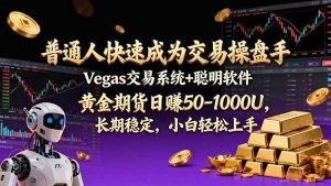 （17178期）普通人快速成为交易操盘手 Vegas交易系统+聪明软件 ， 黄金期货日赚50-1000U， 长期稳定，小…-泰戈创艺资源库