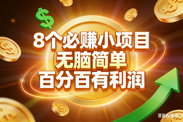 （17178期）10个必赚小项目，无脑简单，百分百有利润，副业首选，日入200+-泰戈创艺资源库