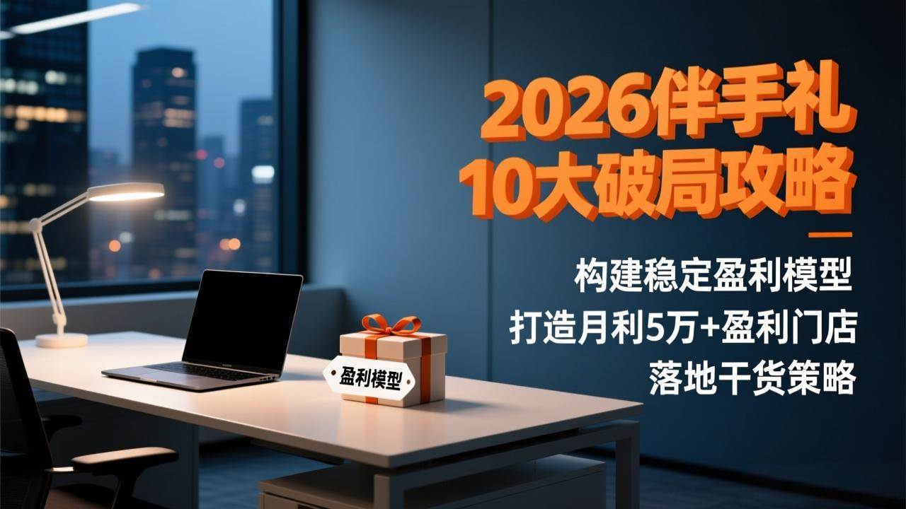 （17191期）2026伴手礼10大破局攻略：构建稳定盈利模型，打造月利5万+盈利门店，落地干货策略-泰戈创艺资源库