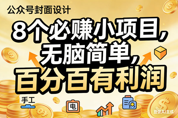 （17224期）10个必赚小项目，无脑简单，百分百有利润，副业首选，日入200+-泰戈创艺资源库