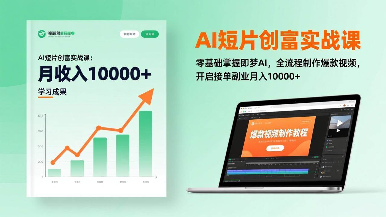 （17236期）AI短片创富实战课：零基础掌握即梦AI，全流程制作爆款视频，开启接单副业月入10000+(更新)-泰戈创艺资源库