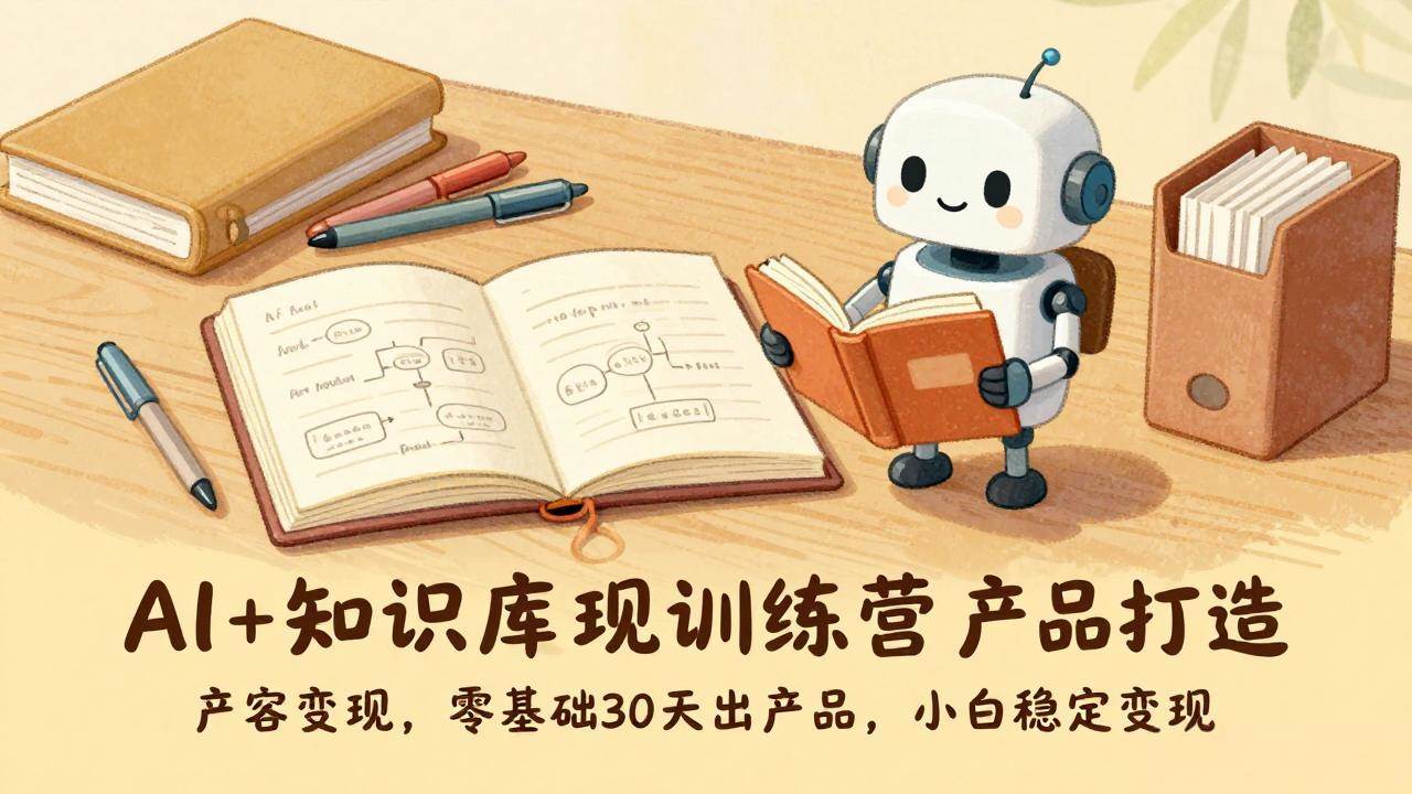 （17323期）AI+知识库变现训练营，产品打造、内容创作、全平台变现，零基础30天出产品，小白稳定变现-泰戈创艺资源库