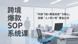 (17370期)跨境爆款SOP系统课,“内容飞轮+精准投放”为核心,拆解“人×货×场”黄金公式-泰戈创艺资源库