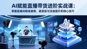 （17405期）AI赋能直播带货进阶实战课：掌握直播间精准建模、破层级与流速提升的核心技巧-泰戈创艺资源库