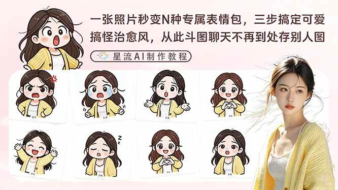 （17482期）一张照片秒变N种专属表情包，三步搞定可爱搞怪治愈风，从此斗图聊天不再到处存别人图-泰戈创艺资源库