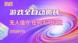 （17535期）【独家】游戏全自动搬砖，日收益千元，无人值守，任何人可以做！-泰戈创艺资源库