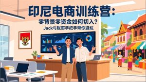 （17533期）印尼电商训练营：零背景零资金如何切入？Jack与张哥手把手带你避坑-泰戈创艺资源库