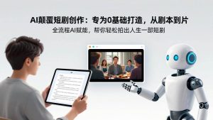 （17564期）AI颠覆短剧创作：专为0基础打造，从剧本到成片全流程AI赋能，帮你轻松拍出人生第一部短剧-泰戈创艺资源库