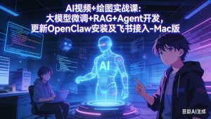 （17594期）AI视频+绘图实战课：大模型微调+RAG+Agent开发，更新OpenClaw安装及飞书接入-Mac版-泰戈创艺资源库