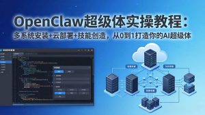 (17603期)OpenClaw-小龙虾 超级体实操教程:多系统安装+云部署+技能创造,从0到1打造你的AI超级体-泰戈创艺资源库