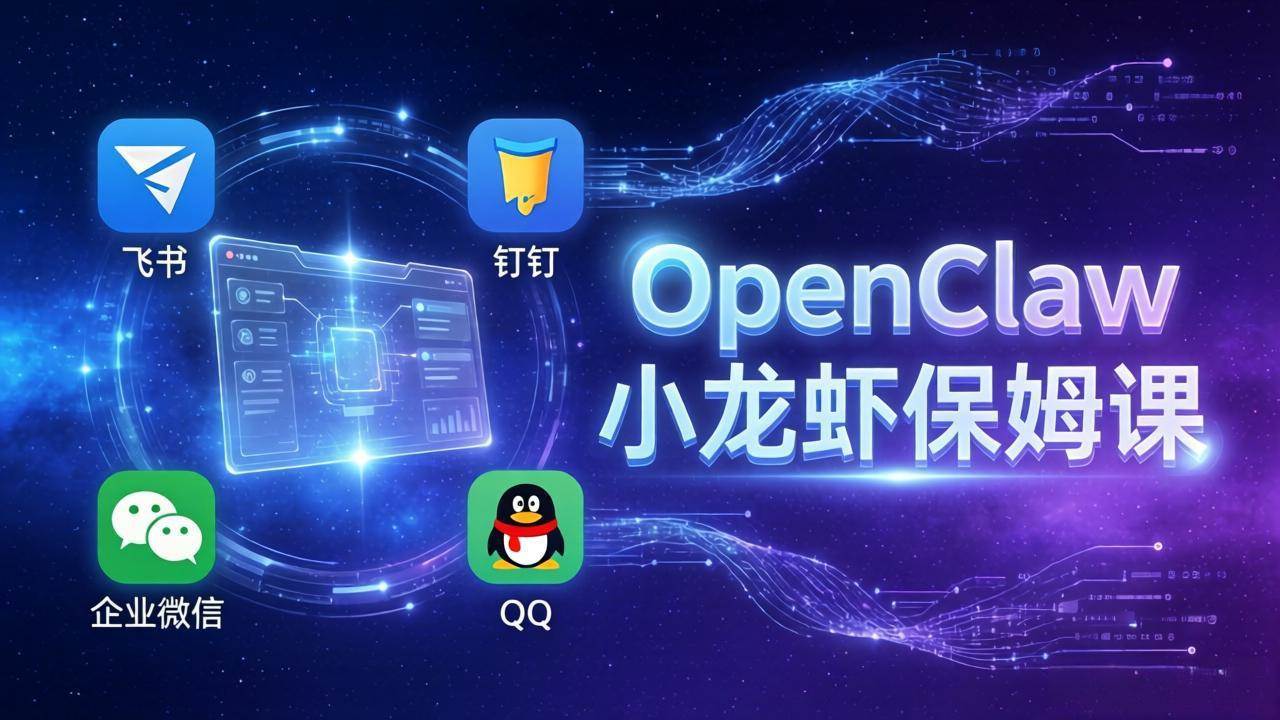 （17614期）OpenClaw小龙虾保姆课： Windows/macOS/Linux/Docker全系统安装，飞书+钉钉+企业微信+QQ 全接入-泰戈创艺资源库