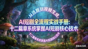 （17620期）AI 短剧全流程实战手册：从选题到视频生成，十二篇章系统掌握 AI 短剧核心技术-泰戈创艺资源库