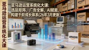 （17622期）亚马逊运营系统化大课：选品矩阵，广告全解，AI赋能，构建千阶成长体系(26年3月更新)-泰戈创艺资源库