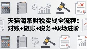 （17676期）天猫淘系财税实战全流程：对账+做账+税务+职场进阶，手把手吃透平台财税每一环-泰戈创艺资源库