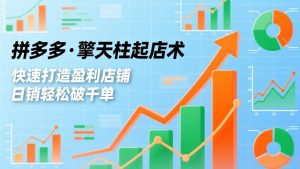 (17715期)拼多多·擎天柱起店术3.0(更新),爆流布局、利润起飞、不断流,快速打造盈利店铺,日销破千单-泰戈创艺资源库