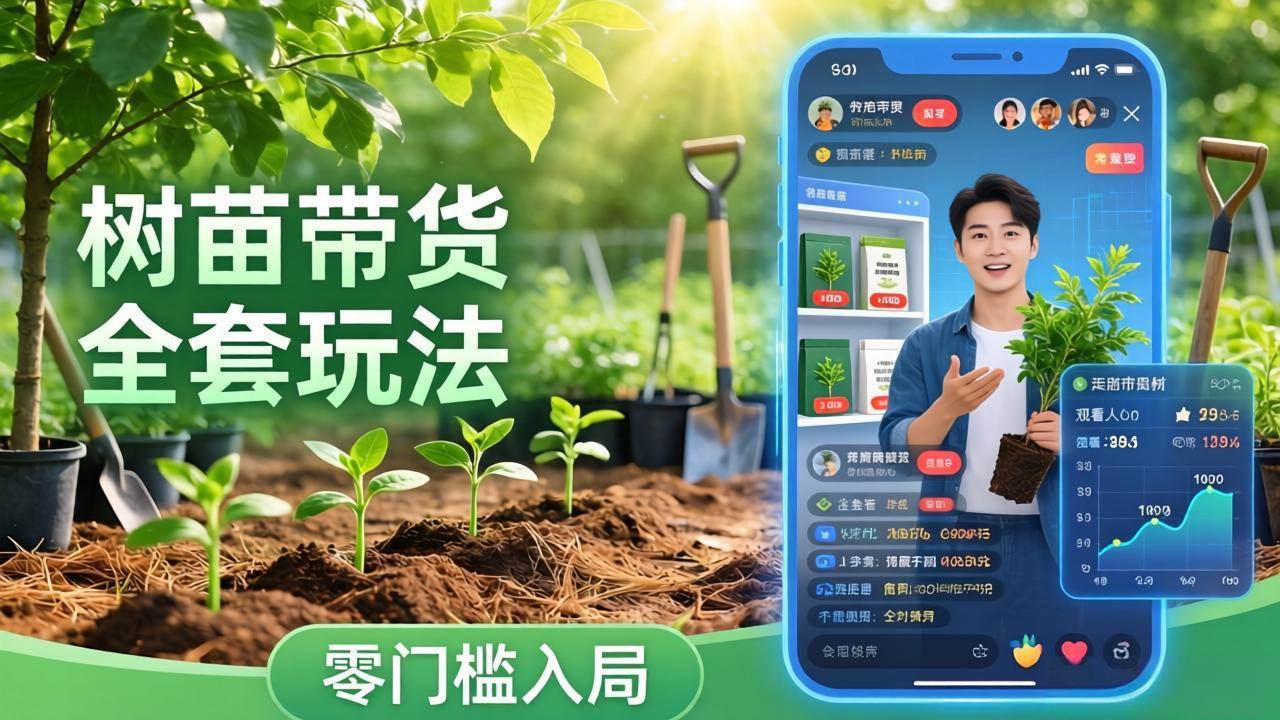 （17729期）视频号AI树苗带货全套玩法：零门槛入局，掌握豆包、千问等AI工具制作树苗视频的全套流程-泰戈创艺资源库