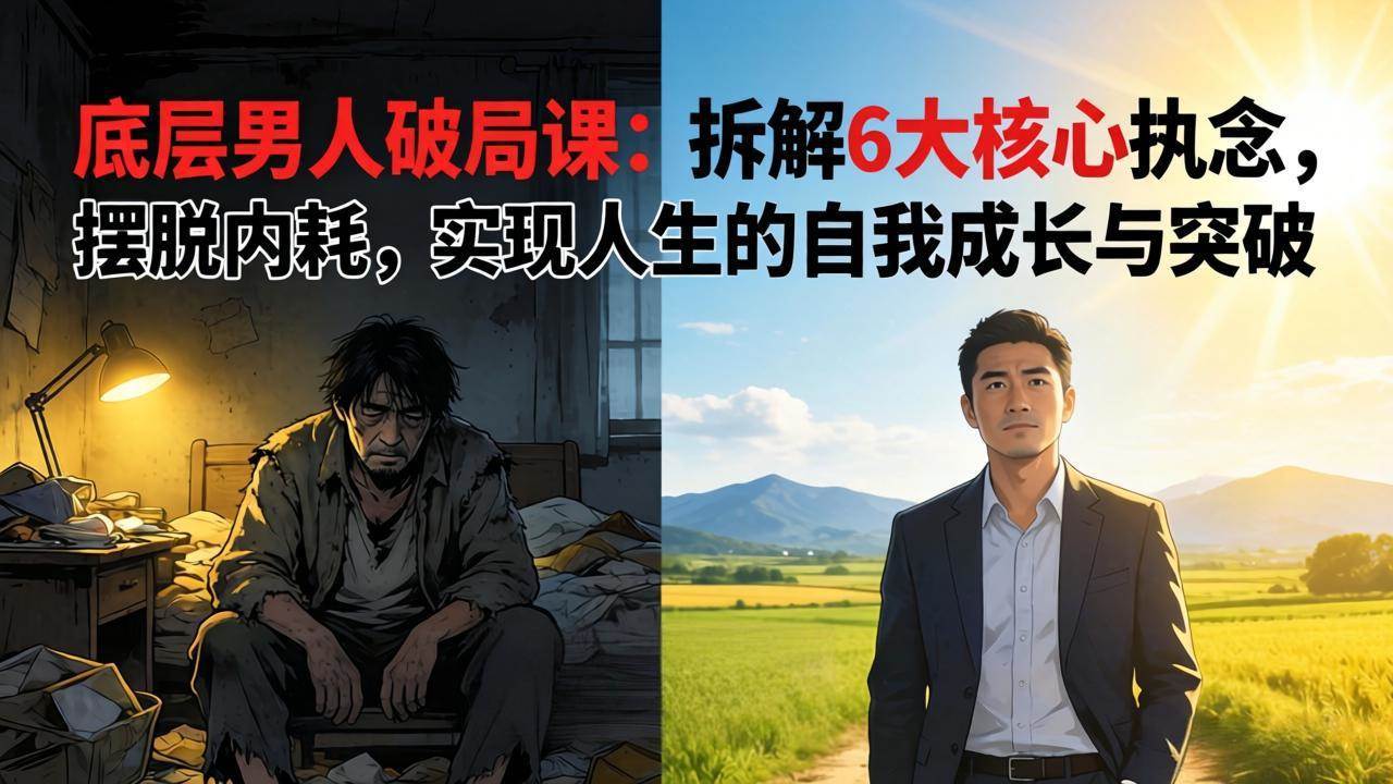 （17747期）付费文章：底层男人破局课：拆解 6 大核心执念，摆脱内耗，实现人生的自我成长与突破-泰戈创艺资源库