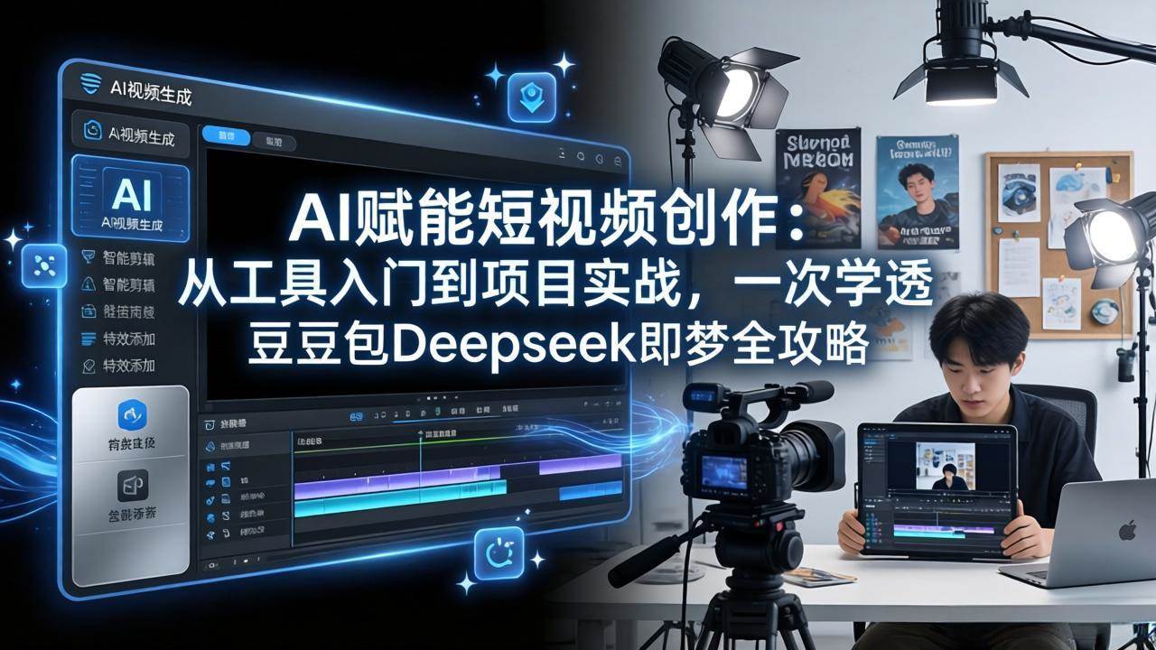 （17762期）AI赋能短视频创作：从工具入门到项目实战，一次学透豆包Deepseek即梦全攻略-泰戈创艺资源库