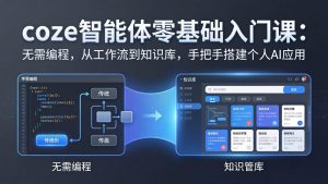 （17775期）coze智能体零基础入门课：无需编程，从工作流到知识库，手把手搭建个人AI应用-泰戈创艺资源库