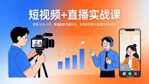 （17793期）短视频+直播实战课-更新2026-3月：掌握最新流量玩法，实现短视频与直播的高效增长-泰戈创艺资源库