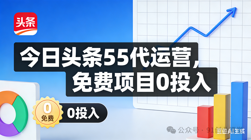今日头条55代运营【社群免费项目】免.费.项.目,0投入，全新躺.zhuan模式-泰戈创艺资源库