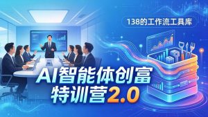 （17833期）AI智能体创富训练营2.0：3天闭门直播+视频课+工具库，从0到1搭建智能体附138个工作流-泰戈创艺资源库