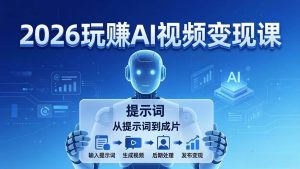 （17827期）2026玩赚AI视频变现课：掌握 AI 视频全流程技能，从提示词到成片高效产出-泰戈创艺资源库